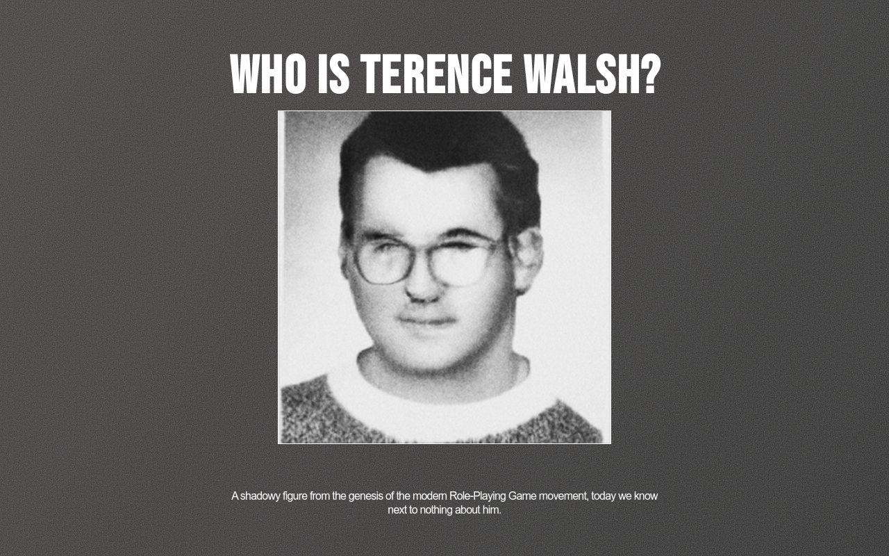 TERENCE WALSH TERENCE WALSH