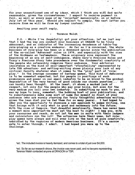 Mr. Walsh replies (cont.).